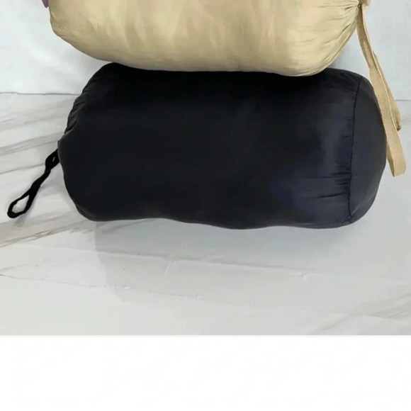 Packable Puffer Quilted Jacket Black Zip Closure Lightweight High Neck - Picture 5 of 5